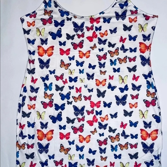 ⭐️ 3xl butterfly 🦋 bodycon dress NEW - Picture 2 of 4